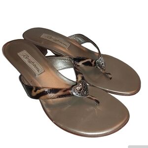 Brighton Animal Print Kitty Sandals